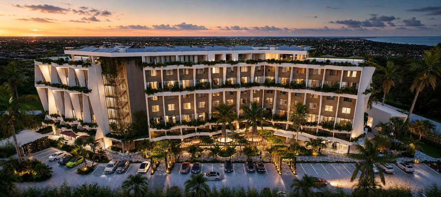 Anga Zanzibar exterior, architectural visualisation