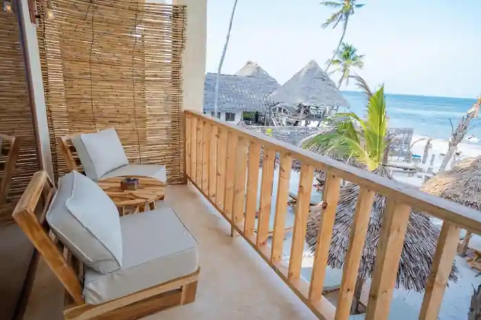 Private balcony seating