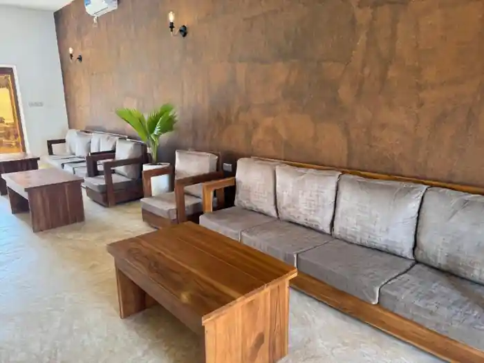 Living area with sofa